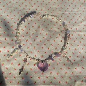 purple charm necklace 💜